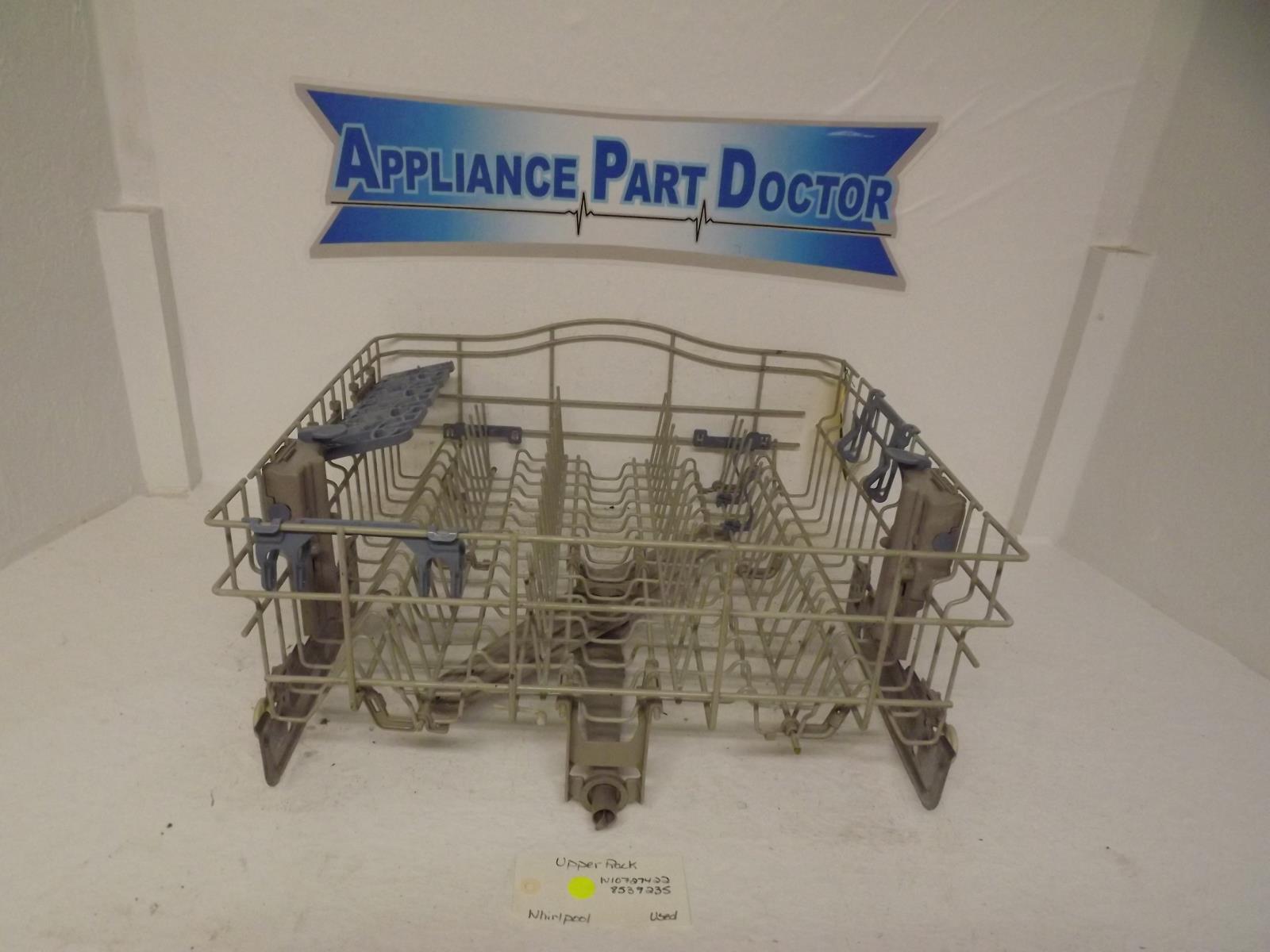 Whirlpool Dishwasher W10727422 8539235 Upper Rack Used Whirlpool Dishwasher W10727422 8539235 Upper Rack Used